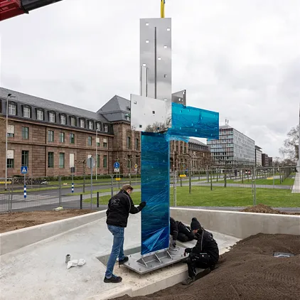 Kunstinstallation bei Bayer