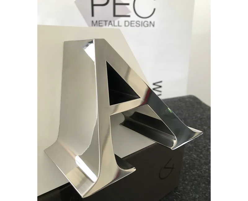 Photo PEC Metall Design Letter A