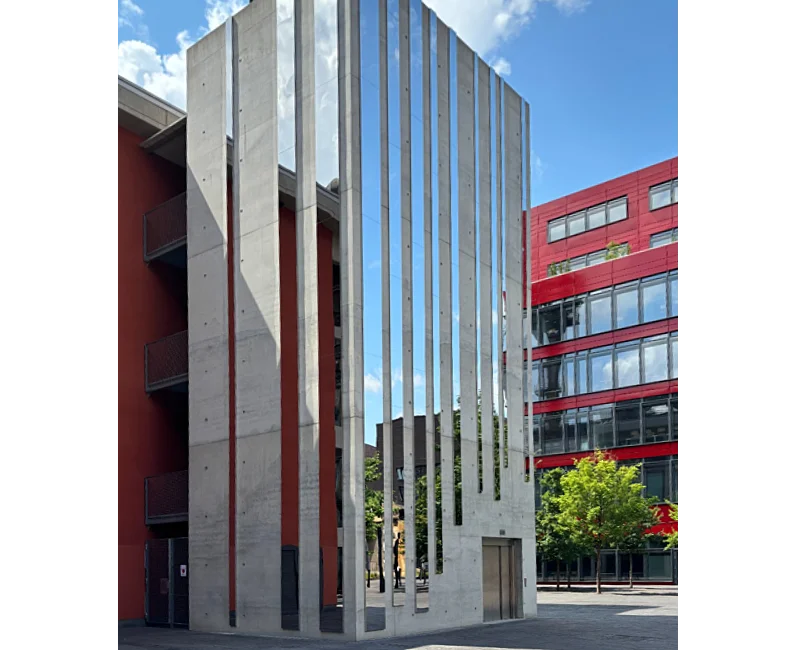 Mirrors on Concrete Tower