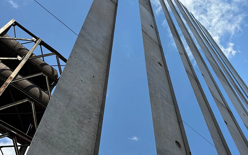 Concrete Tower with Mirrors